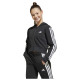 Adidas Παιδική ζακέτα Essentials 3-Stripes Full-Zip Cropped Hoodie Adidas Παιδική ζακέτα Essentials 3-Stripes Full-Zip Cropped Hoodie